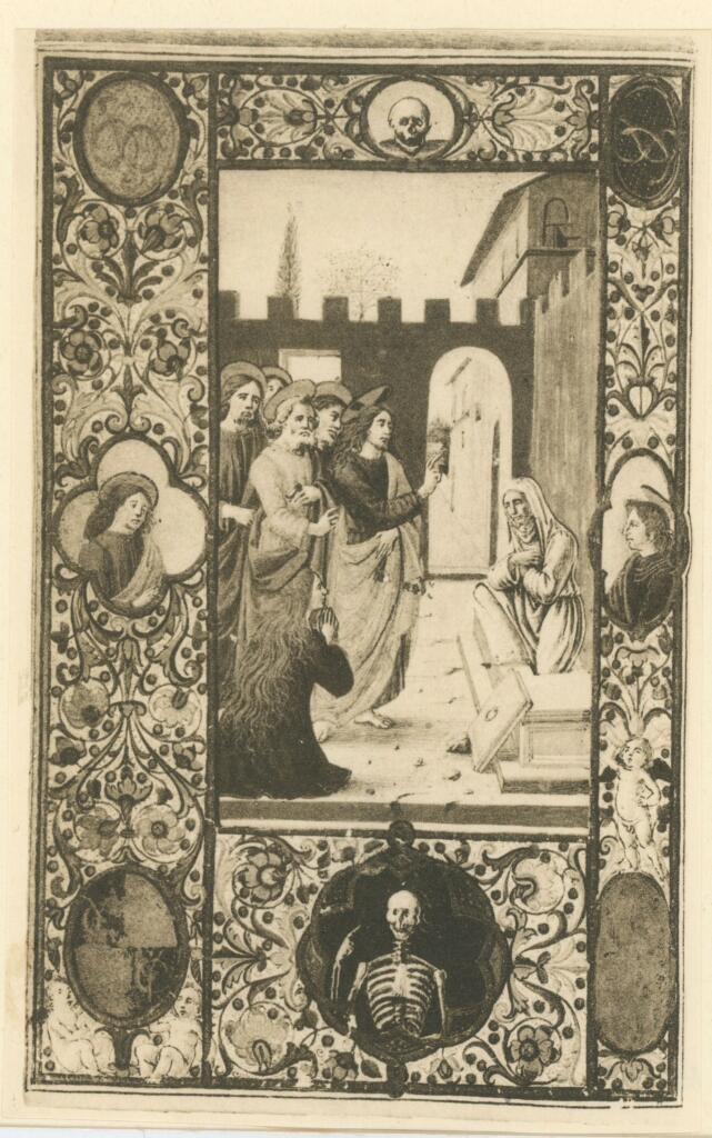 Anonimo , Officium Mortuorum per Ippolito Sforza - attr. Attavante , fronte