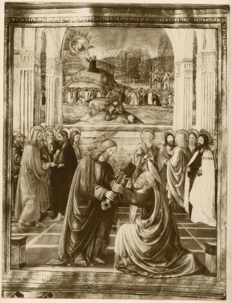 Anonimo , Gherardo di Giovanni, Monte di Giovanni - 1514-1515 - Firenze, Museo di S. Marco, ms. 542, f. 3v, particolare , fronte
