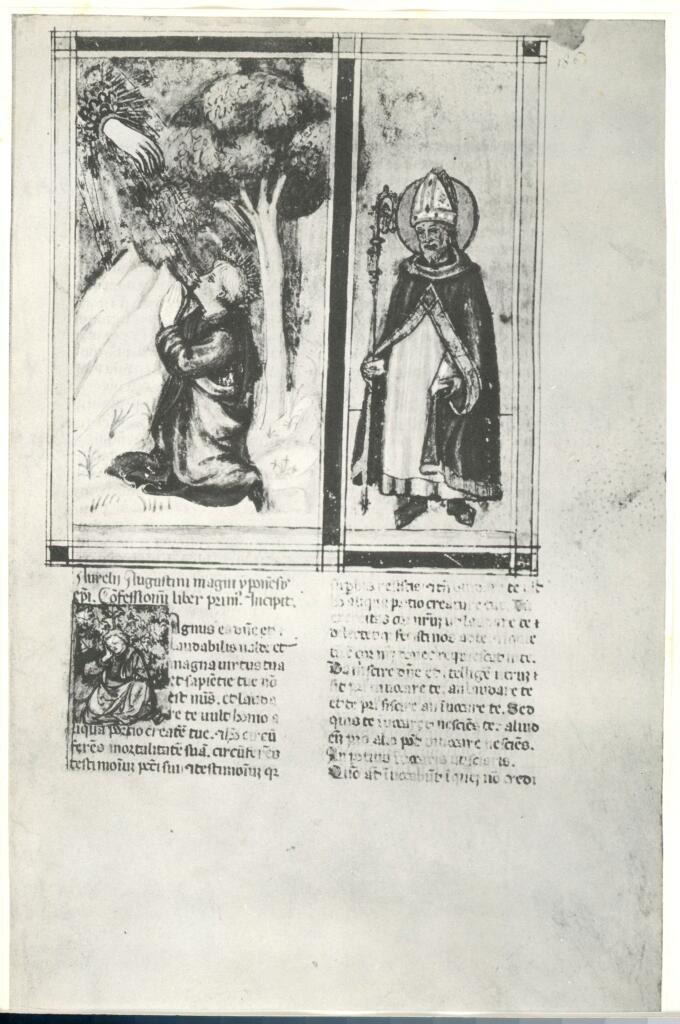 Anonimo , Anonimo fiorentino - ca. 1460 - prima pagina di un manoscritto miniato , fronte