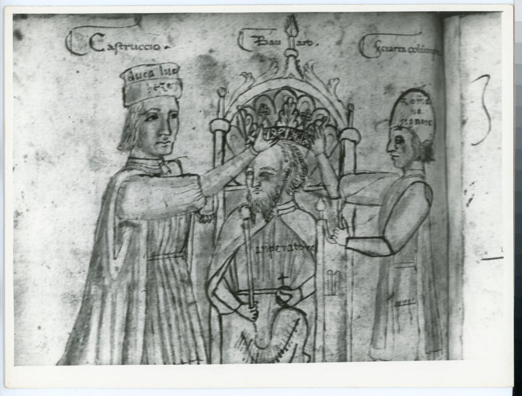 Anonimo , Anonimo - sec. XV, terzo quarto - Lucca, Biblioteca Statale, ms. 2629, f. 183v, particolare , fronte