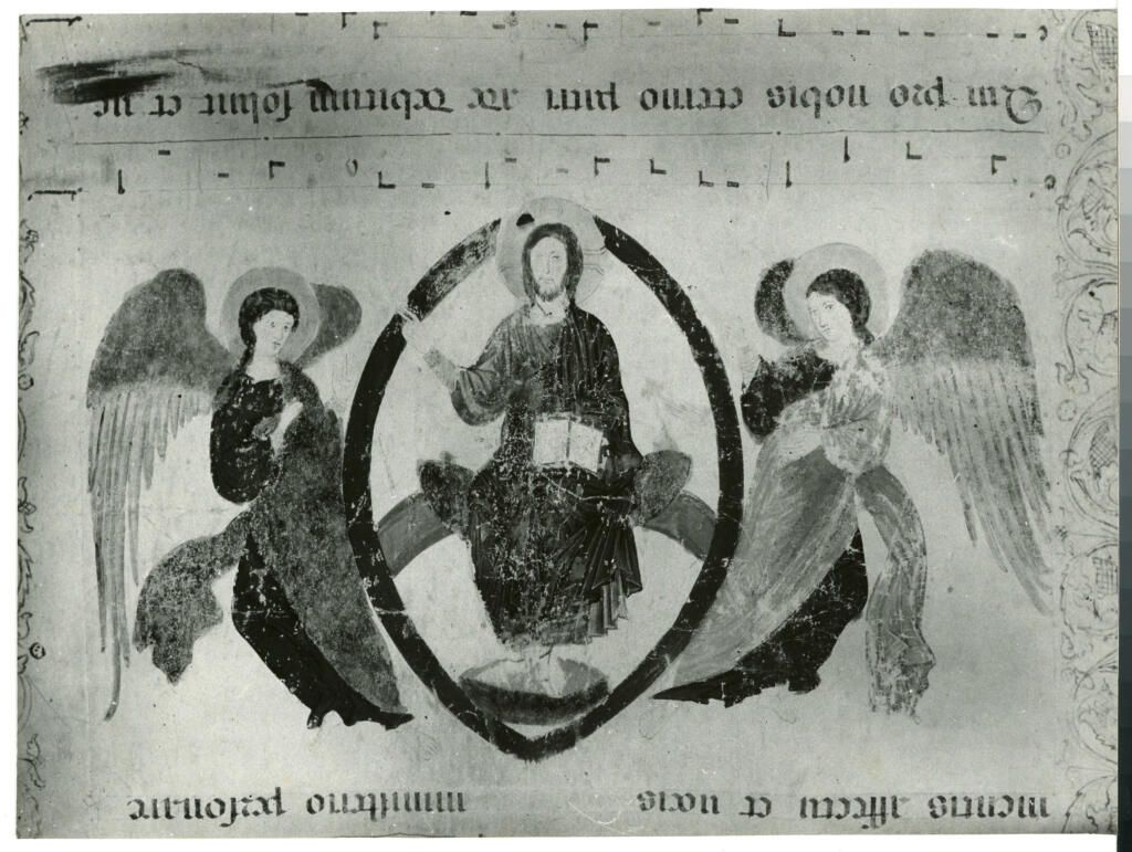 Foto Grassi , Anonimo - sec. XIII, metà - Pisa, Museo dell'Opera del Duomo, Exultet 3, particolare , fronte