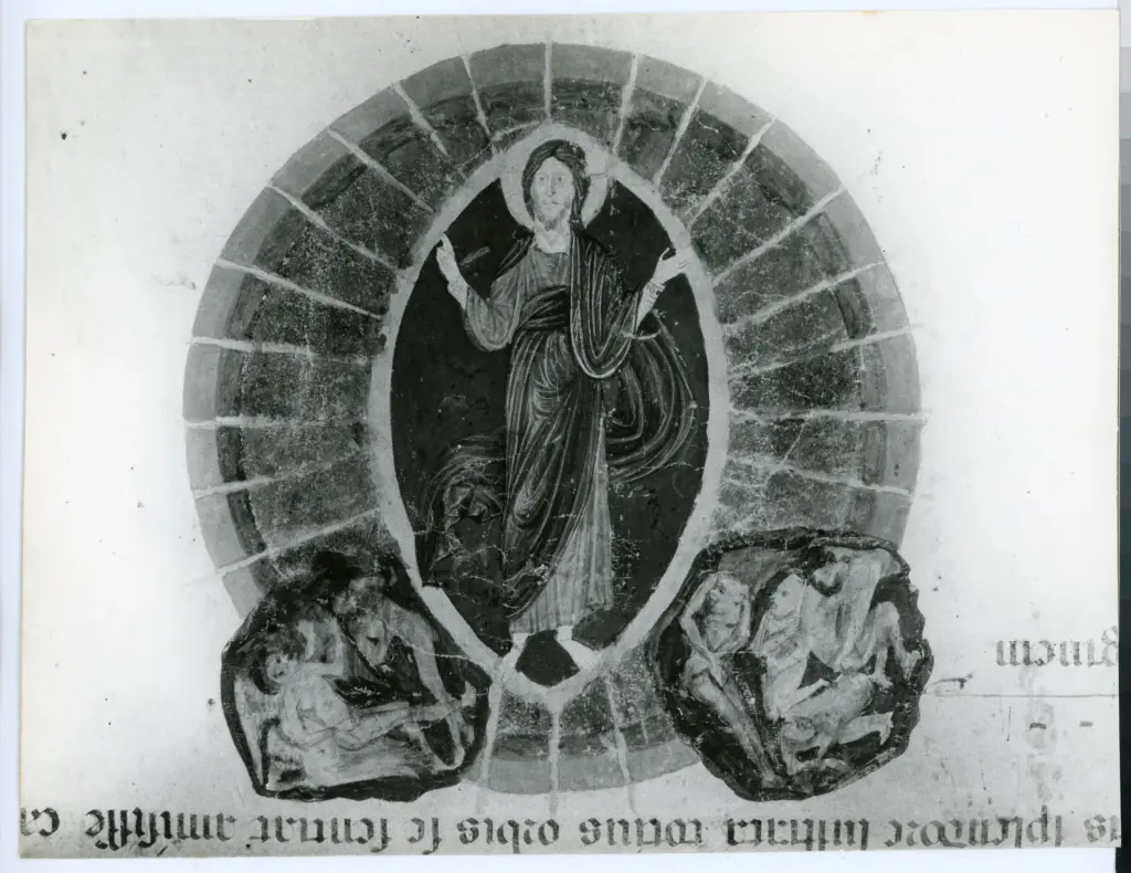 Foto Grassi , Anonimo - sec. XIII, met&agrave; - Pisa, Museo dell'Opera del Duomo, Exultet 3, particolare , fronte