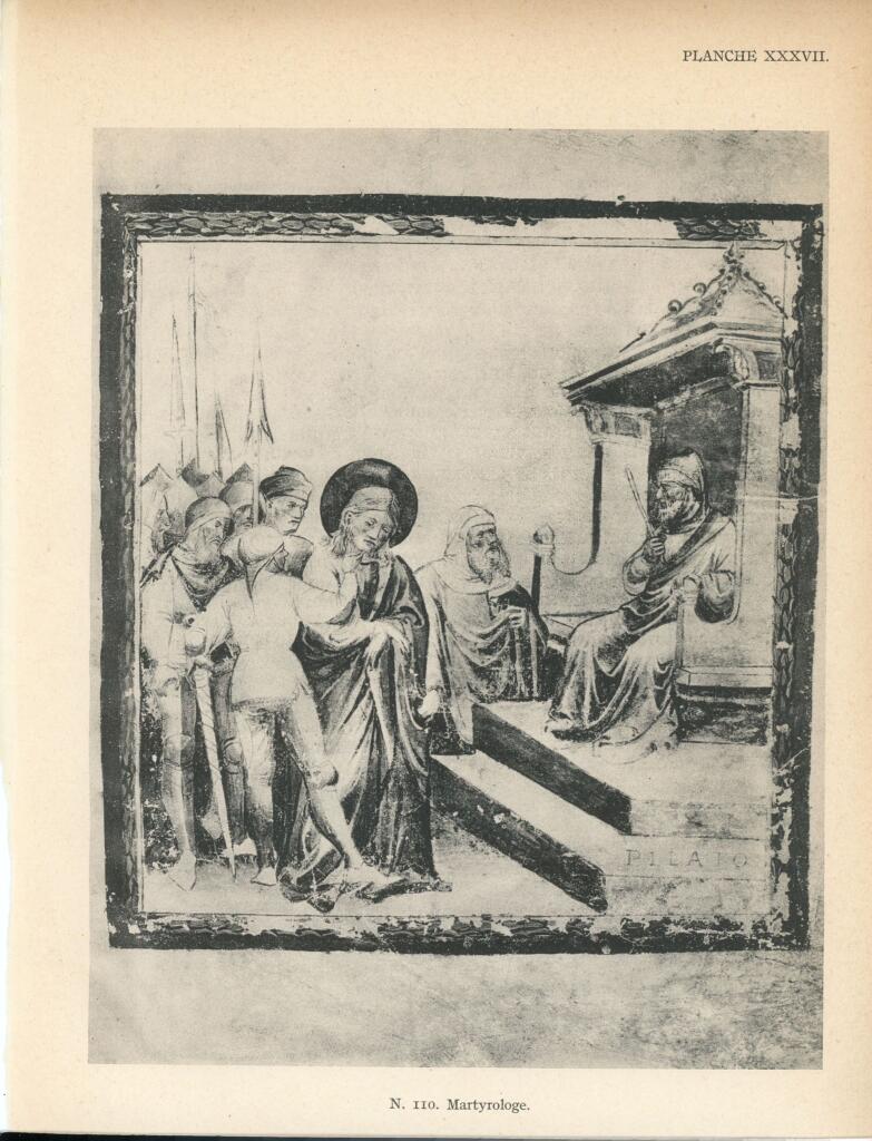 Anonimo , Maestro del Martirologio dei Battuti Neri di Ferrara - sec. XV - Venezia, Fondazione Giorgio Cini, ms. 2501/2, f. 7r , fronte