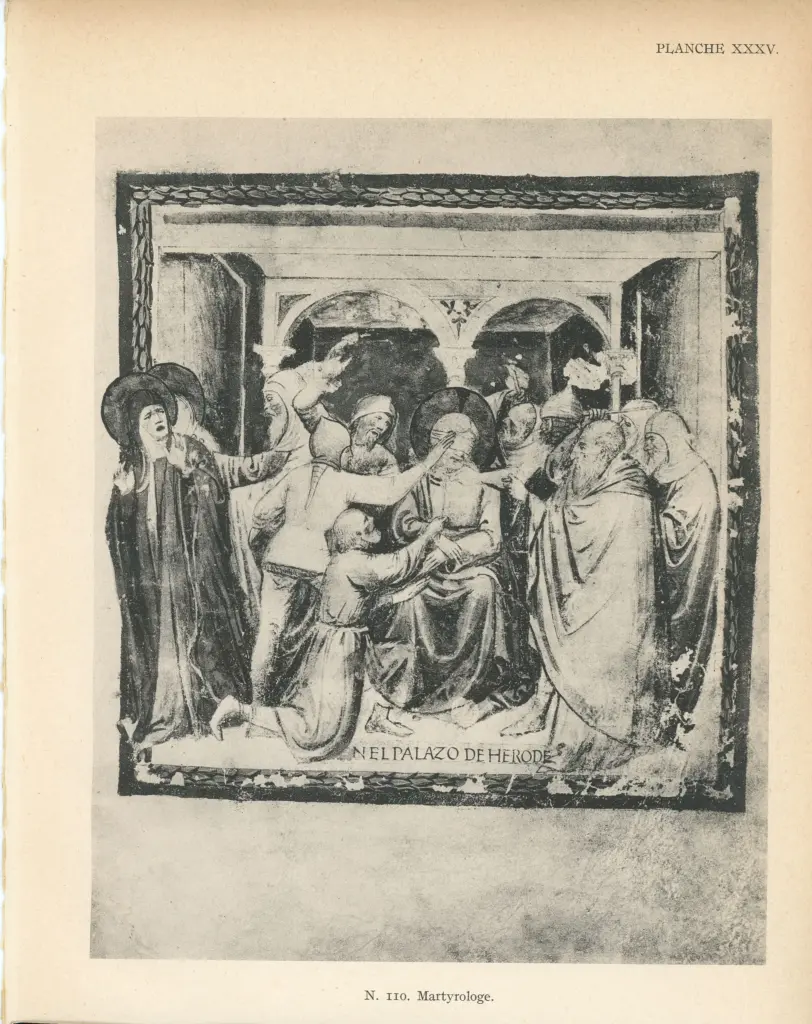 Maestro del Martirologio dei Battuti Neri di Ferrara , Cristo deriso nel palazzo di Erode