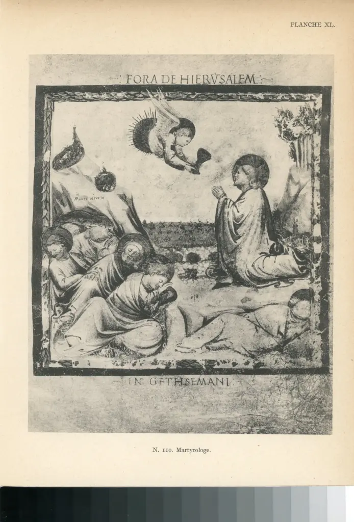 Maestro del Martirologio dei Battuti Neri di Ferrara , Cristo nell'orto di Gethsemani