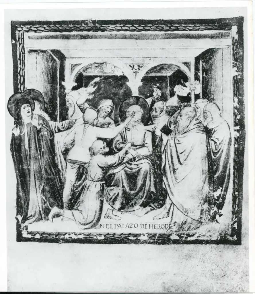 Anonimo , Maestro del Martirologio dei Battuti Neri di Ferrara - sec. XV - Venezia, Fondazione Giorgio Cini, ms. 2501/2, f. 6r , fronte