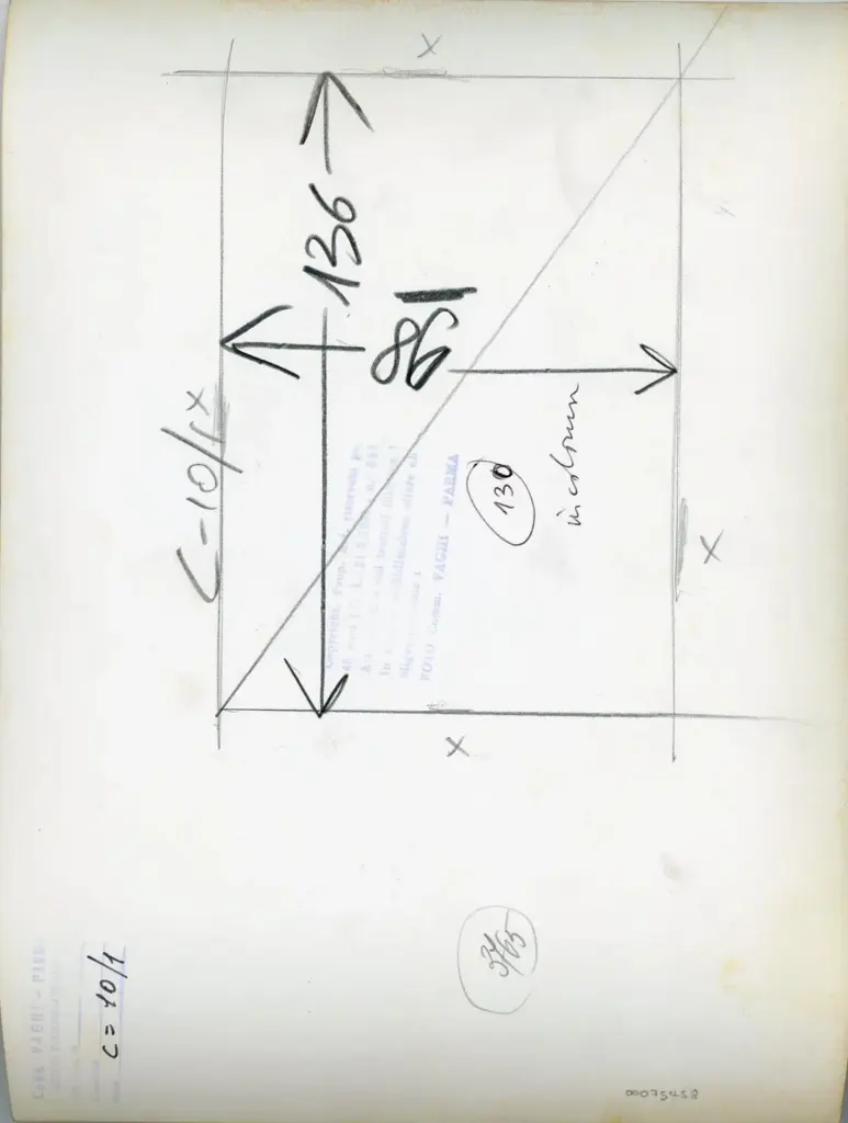 Anonimo , Bartolino de Grossi (?) - sec. XV - Parma, Cattedrale di S. Maria Assunta, Cappella del Comune (o di S. Sebastiano), Storie della vita dei Santi Feliciano e Sebastiano, particolare , retro