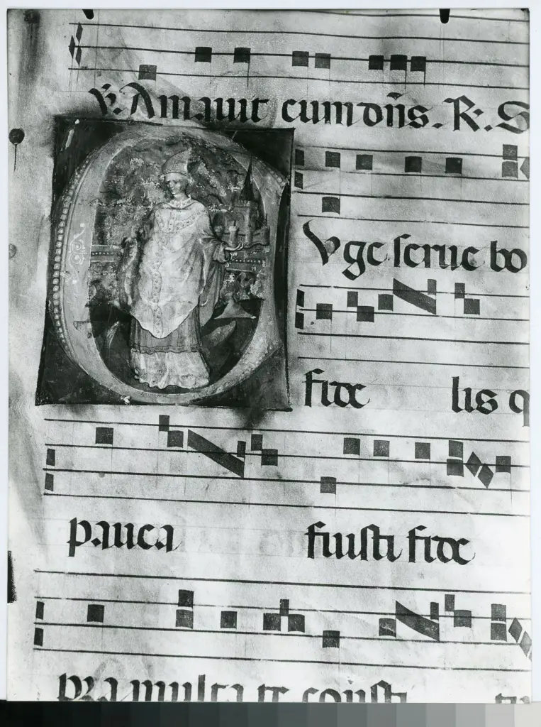 Soprintendenza ai Monumenti, alle Gallerie e alle Antichit&agrave; di Trieste , Capodistria, Concattedrale dell'Assunta - Corale c. 42 , fronte