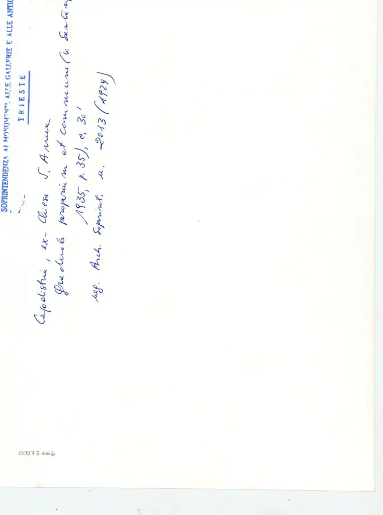 Soprintendenza ai Monumenti, alle Gallerie e alle Antichità di Trieste , Capodistria, ex-Chiesa S. Anna - Graduale proprium et commune, c. 30' , retro