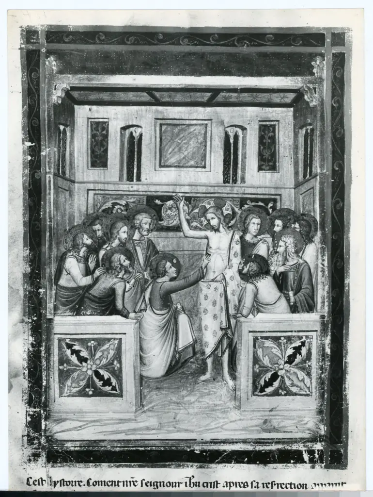 Anonimo sec. XIV , Incredulit&agrave; di san Tommaso