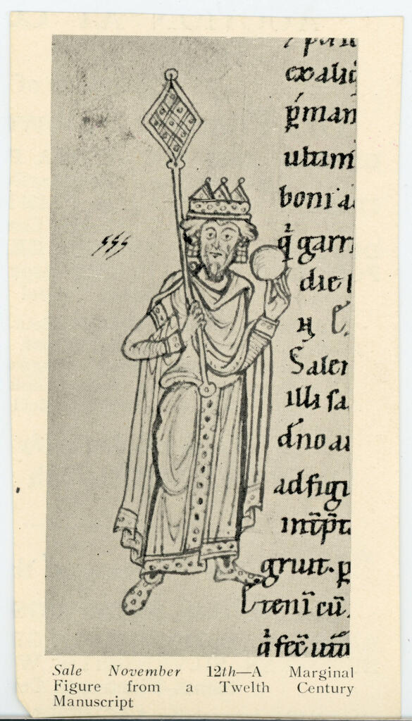 Anonimo , Anonimo - sec. XII - Manoscritto, Ritratto di imperatore , fronte