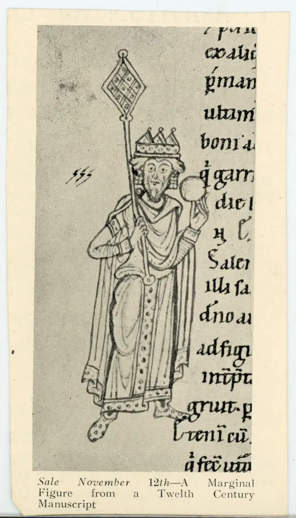 Anonimo , Anonimo - sec. XII - Manoscritto, Ritratto di imperatore , fronte