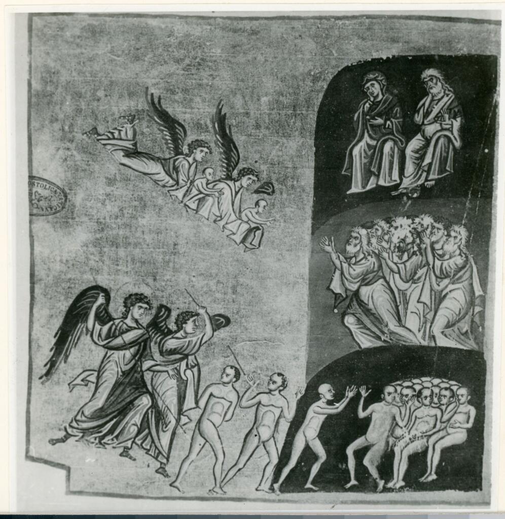 Anonimo , Stato degli uomini dopo il peccato - Vat. gr. 1162, f. 30v. , fronte