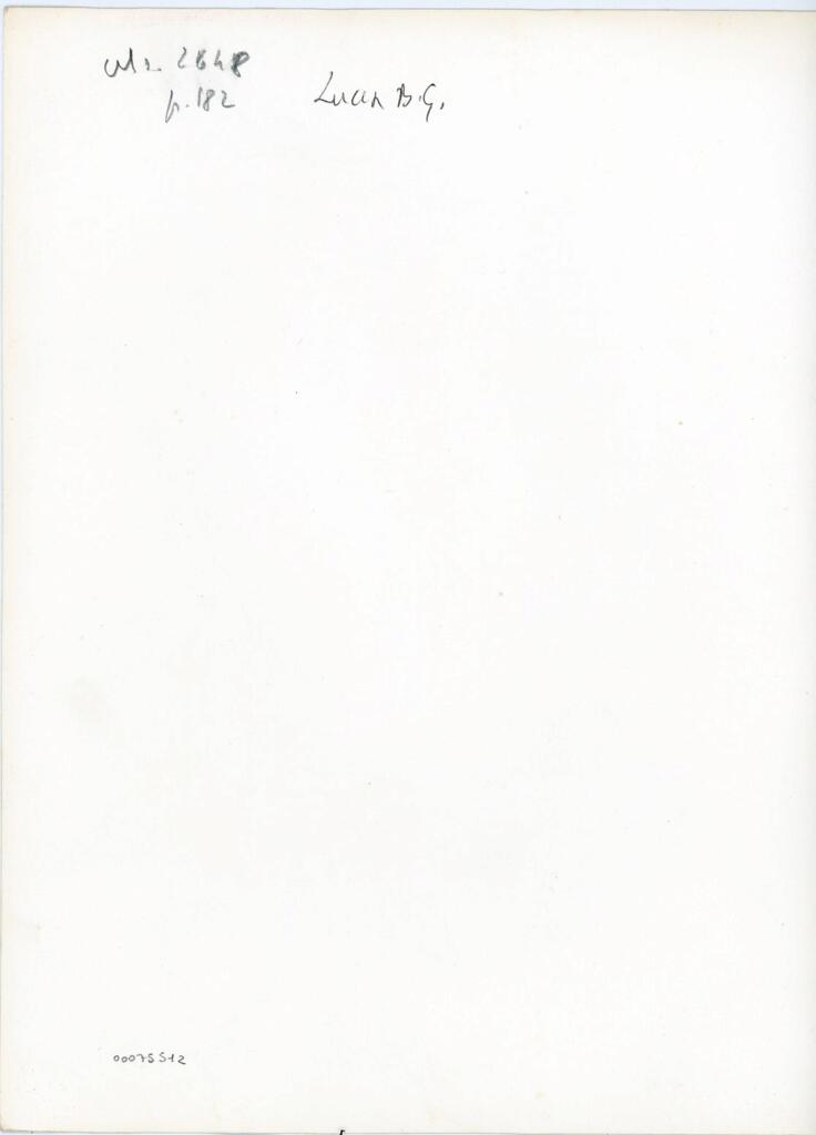 Anonimo , Ms. 2648 - p. 182 - Lucca B.G. , retro