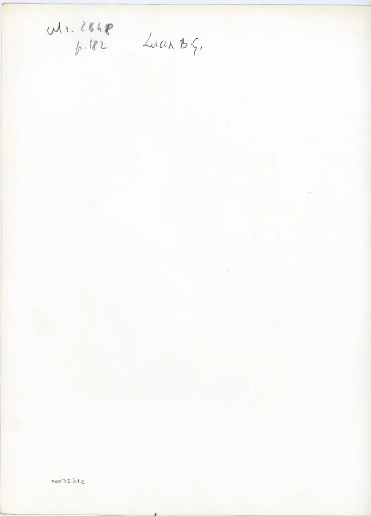 Anonimo , Ms. 2648 - p. 182 - Lucca B.G. , retro