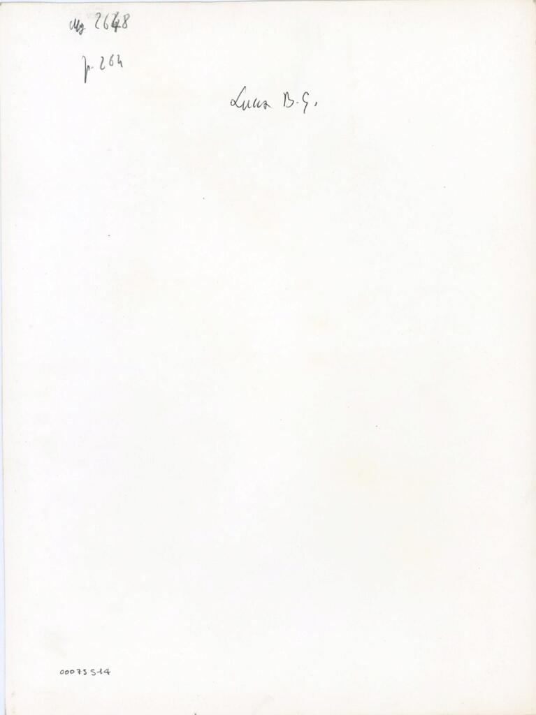 Anonimo , Ms. 2648 - p. 264 - Lucca B.G. , retro