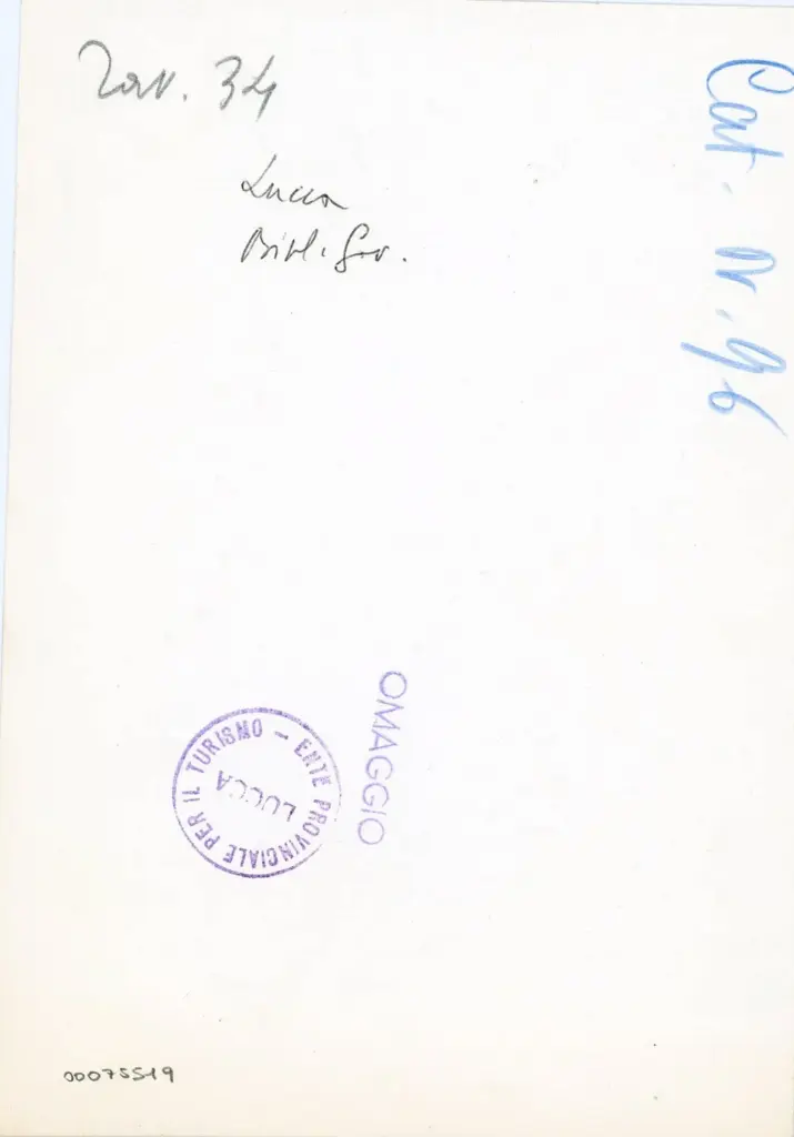 Ente Provinciale per il Turismo - Lucca , Anonimo - sec. XIII, ultimo quarto - Lucca, Biblioteca Statale, ms. 2654, f. 318v, particolare , retro