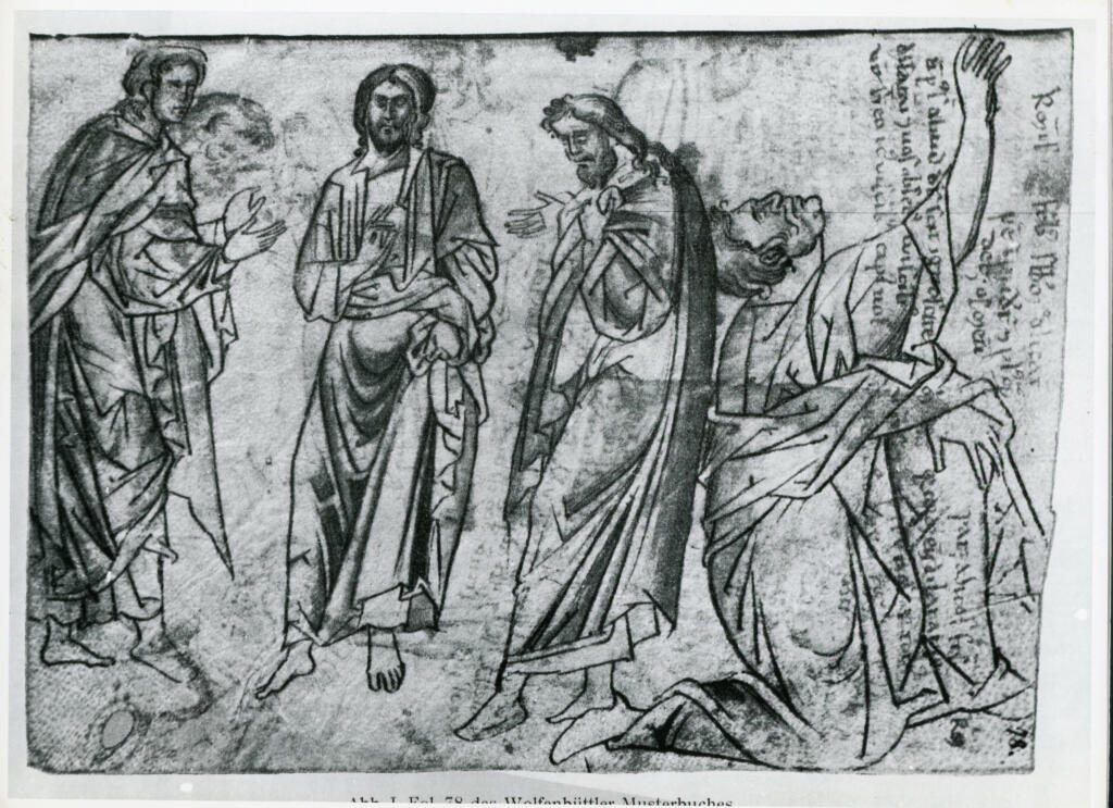 Università di Pisa. Dipartimento di Storia delle Arti , Fol. 78 des Wolfenbüttler Musterbuches , fronte