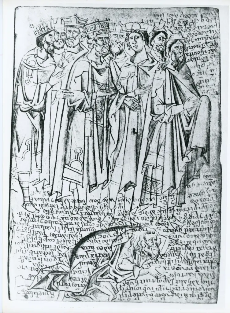 Anonimo sec. XIII , Re, Adamo, Gruppo di uomini