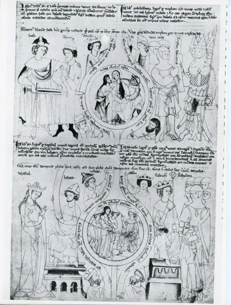 Università di Pisa. Dipartimento di Storia delle Arti , Biblia pauperum, Gefangennahme Christi und Christus vor Pilatus. Wien, Nationalbibliothek (Nr. 1198) , fronte