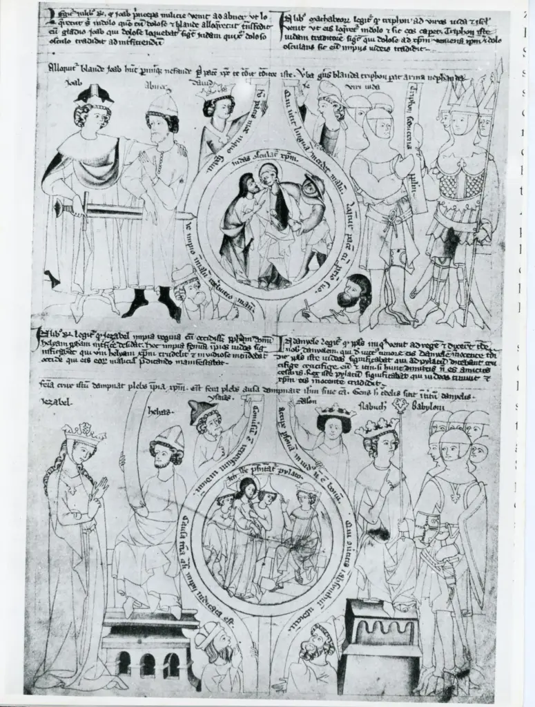 Anonimo sec. XIV , Tradimento di Giuda, Cattura di Cristo, Cristo davanti a Pilato