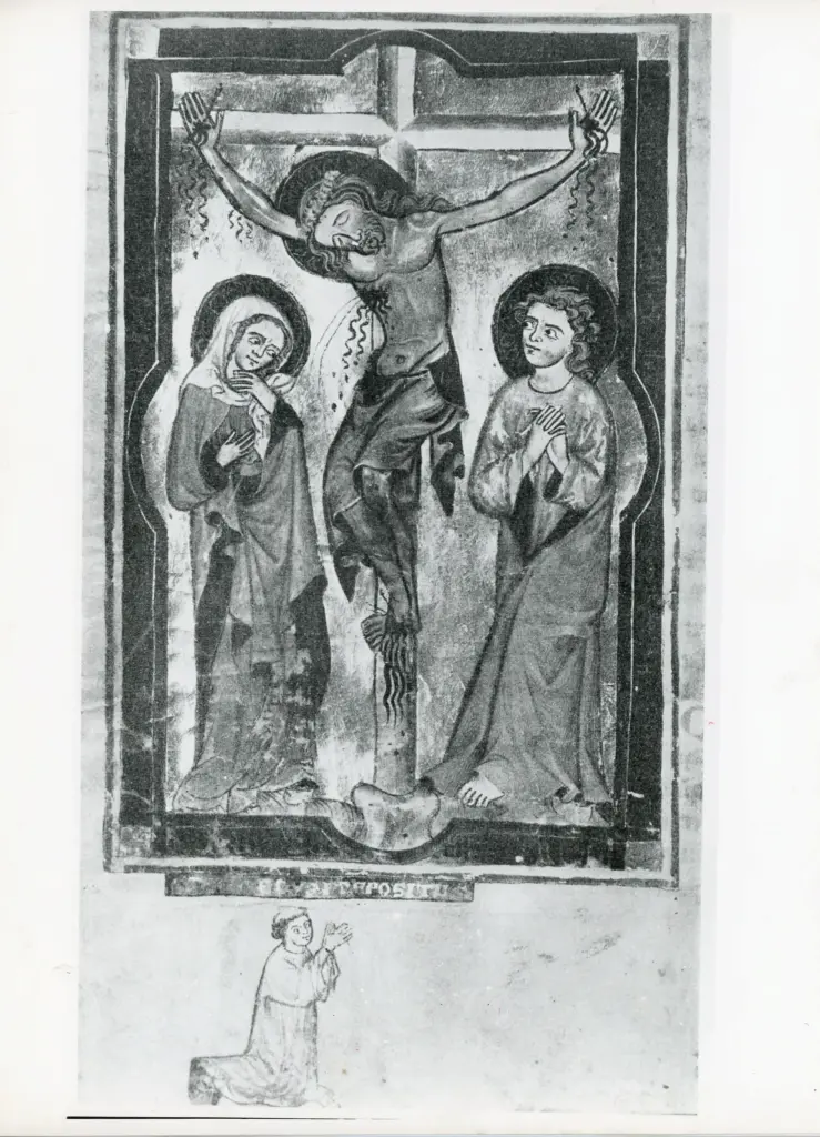 Universit&agrave; di Pisa. Dipartimento di Storia delle Arti , Missale, Kanonblatt. Stift Klosterneuburg (Nr. 71) , fronte