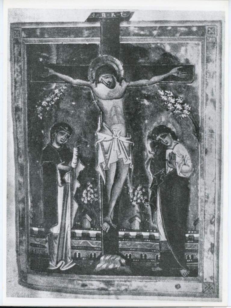 Università di Pisa. Dipartimento di Storia delle Arti , Abb. 1 Missale, Kanonblatt. Stift Seitenstetten (Nr. 14). , fronte