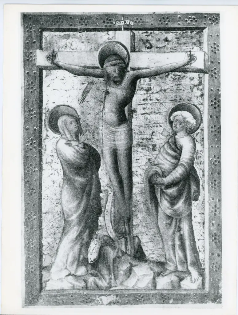 Universit&agrave; di Pisa. Dipartimento di Storia delle Arti , Missale, Kanonblatt. Stift Klosterneuburg (Nr. 74). , fronte