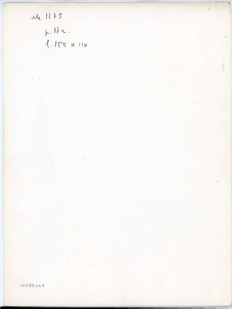 Anonimo , Anonimo - sec. XI - Lucca, Biblioteca Statale, ms. 1275, f. 17r , retro