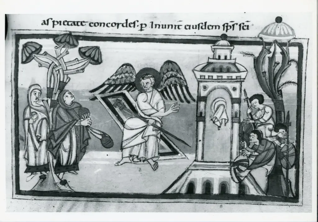 Anonimo , Anonimo - sec. XI - Lucca, Biblioteca Statale, ms. 1275, f. 9r, particolare , fronte