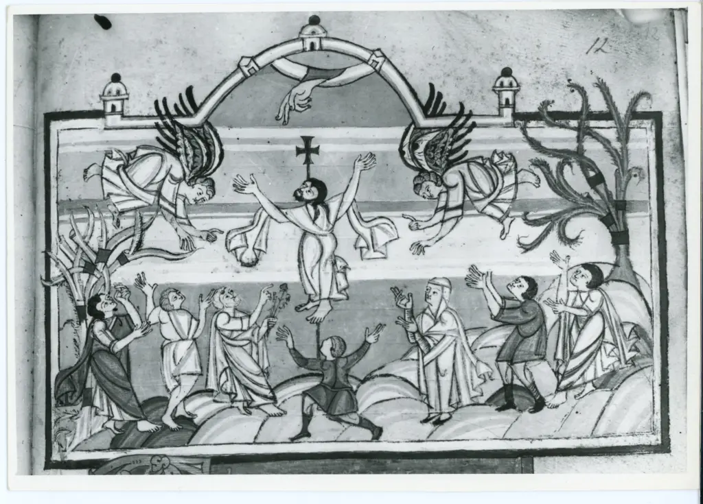 Anonimo , Anonimo - sec. XI - Lucca, Biblioteca Statale, ms. 1275, f. 12r, particolare , fronte