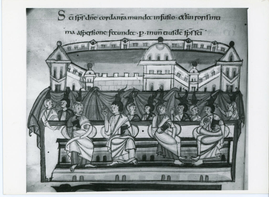 Anonimo , Anonimo - sec. XI - Lucca, Biblioteca Statale, ms. 1275, f. 13v, particolare , fronte