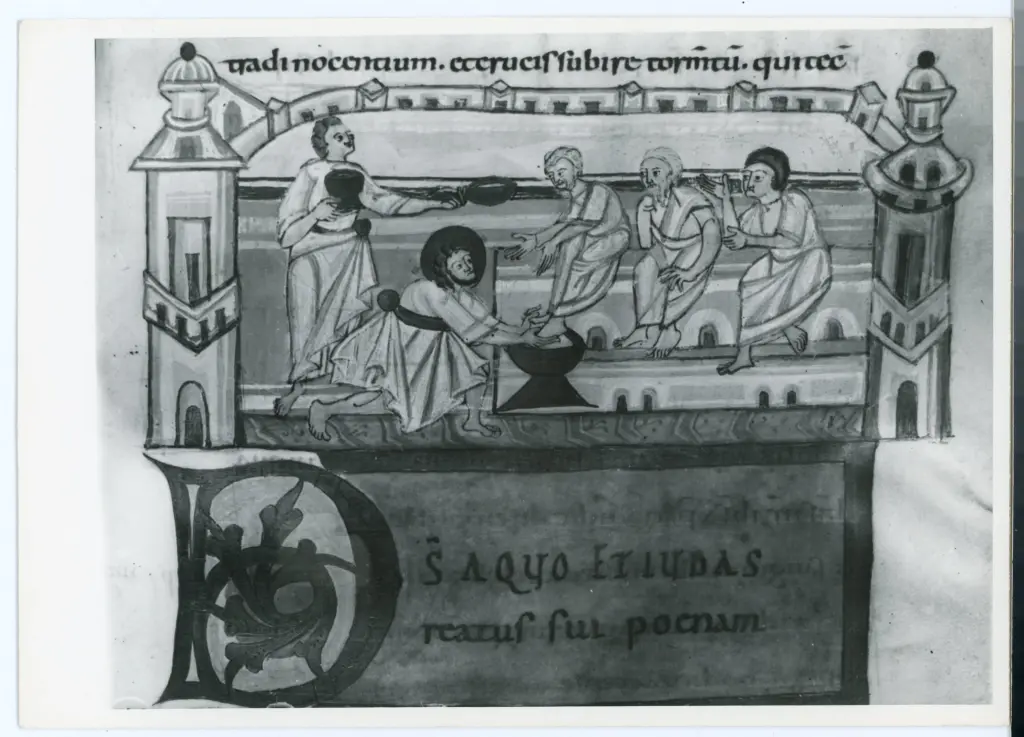 Anonimo , Anonimo - sec. XI - Lucca, Biblioteca Statale, ms. 1275, particolare di un foglio , fronte