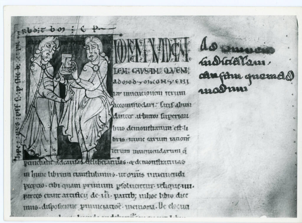 Anonimo , M. T. Ciceronis libri - Ms. 1405 - pag. 12 - XII sec. - Lucca Bibl. Governativa , fronte