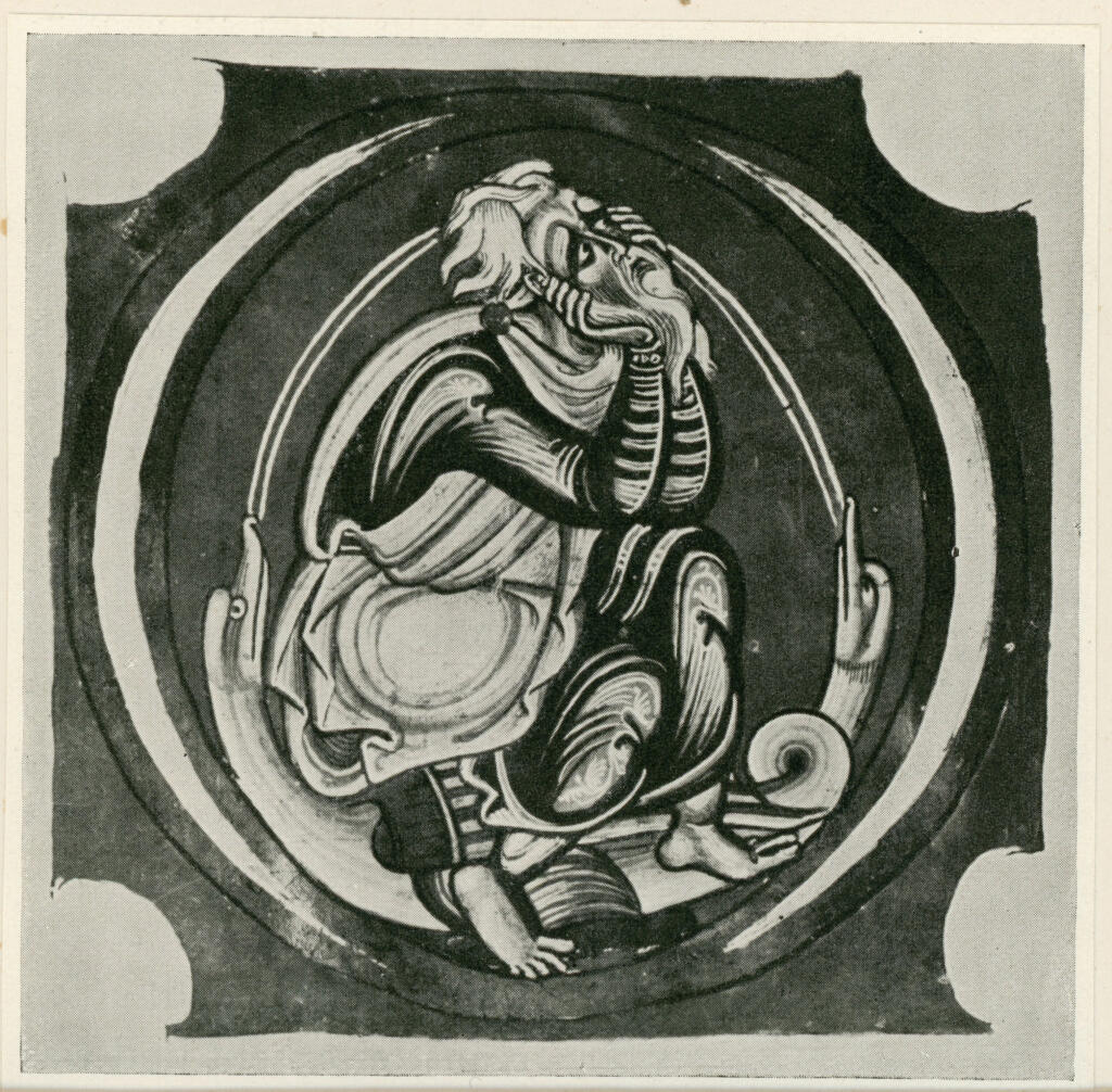 Anonimo , Der Prophet Nahum in einem Bibelfragment vom Meister des "Berthold Missale" - New York, Public Library , fronte