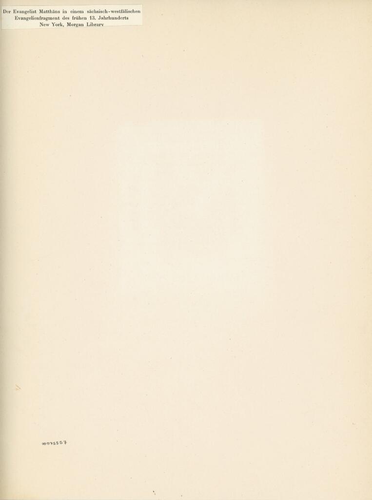 Anonimo , der Evangelist Matthäns in einem sächsisch-westfälischen Evangelienfragment des frühen 13. Jahrhunderts - New York, Public Library , retro