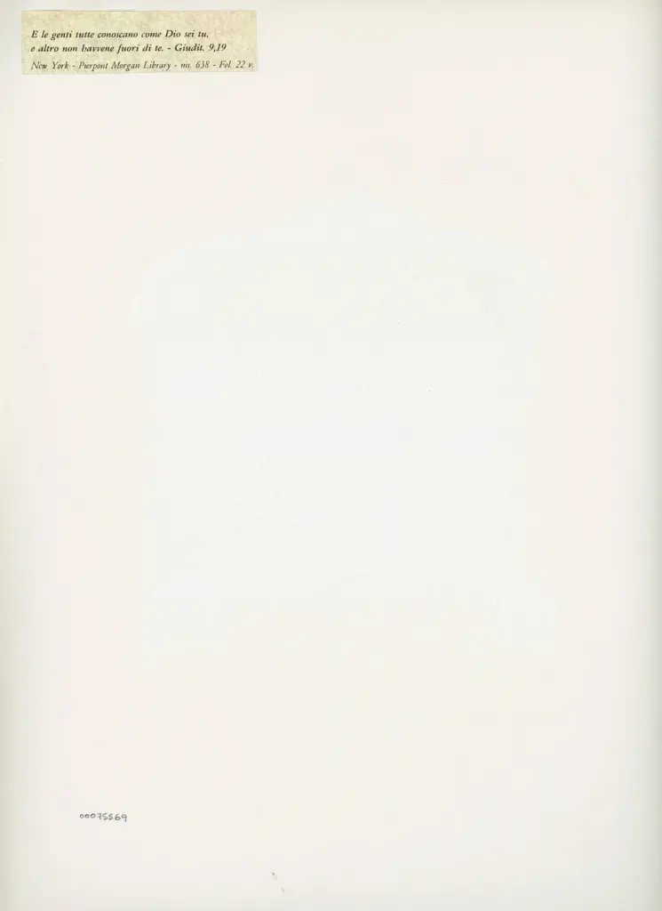 Anonimo , New York - Pierpont Morgan Library - ms. 638 - Fol. 22 v. , retro