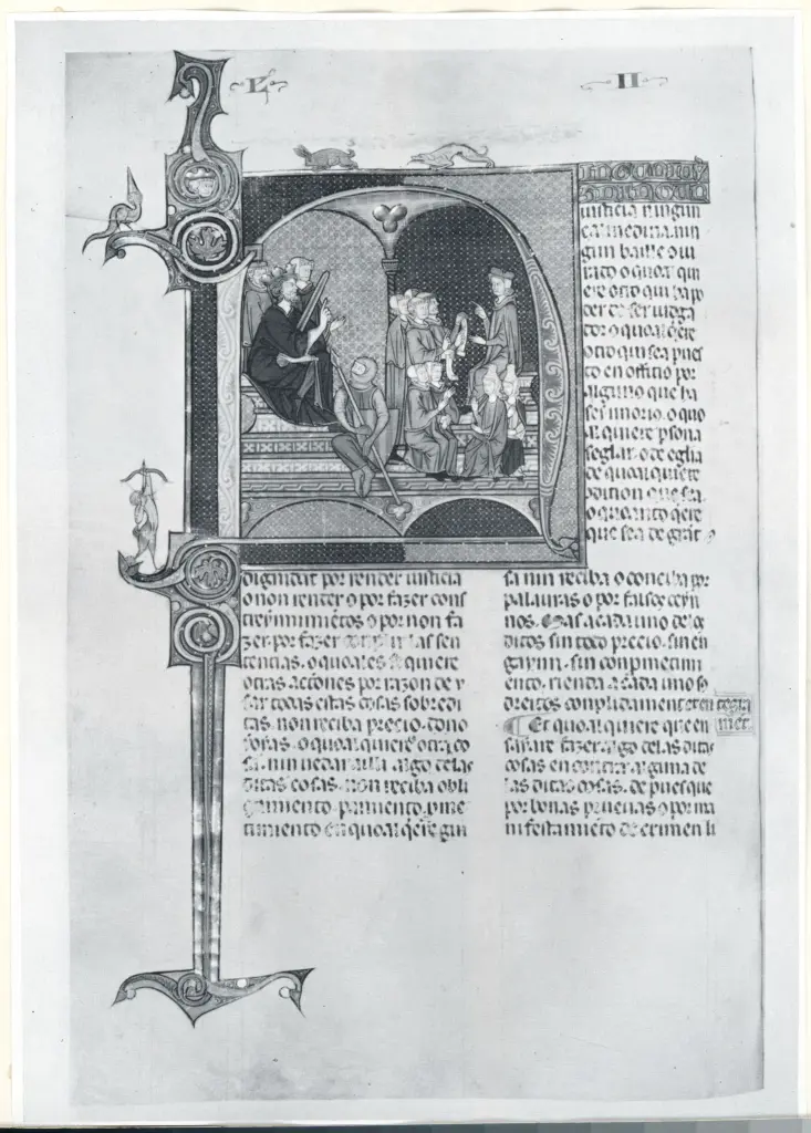 Anonimo , Vidal de Canelas, Bishop of Huesca. In Excelsis Dei thesaurus, in Aragonese dialect, written by Miguel Lopez of Zandio, third quarter of the thirteenth century , fronte
