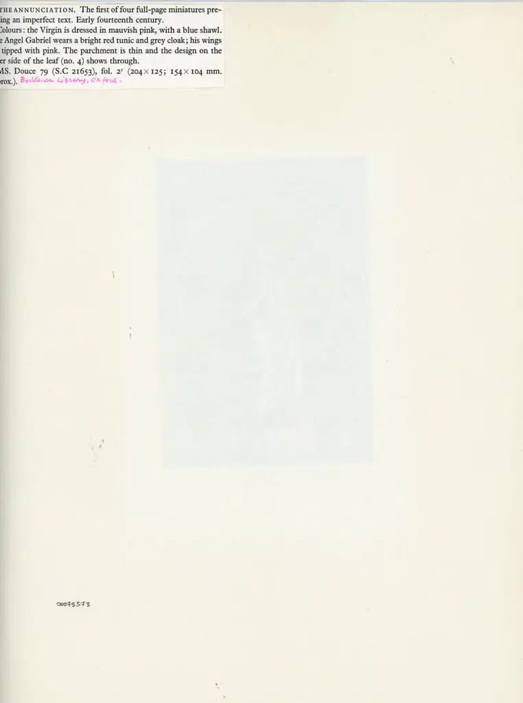 Anonimo , Anonimo - sec. XIV, inizio - Oxford, Bodleian Library, Ms. Douce 79, f. 2r , retro