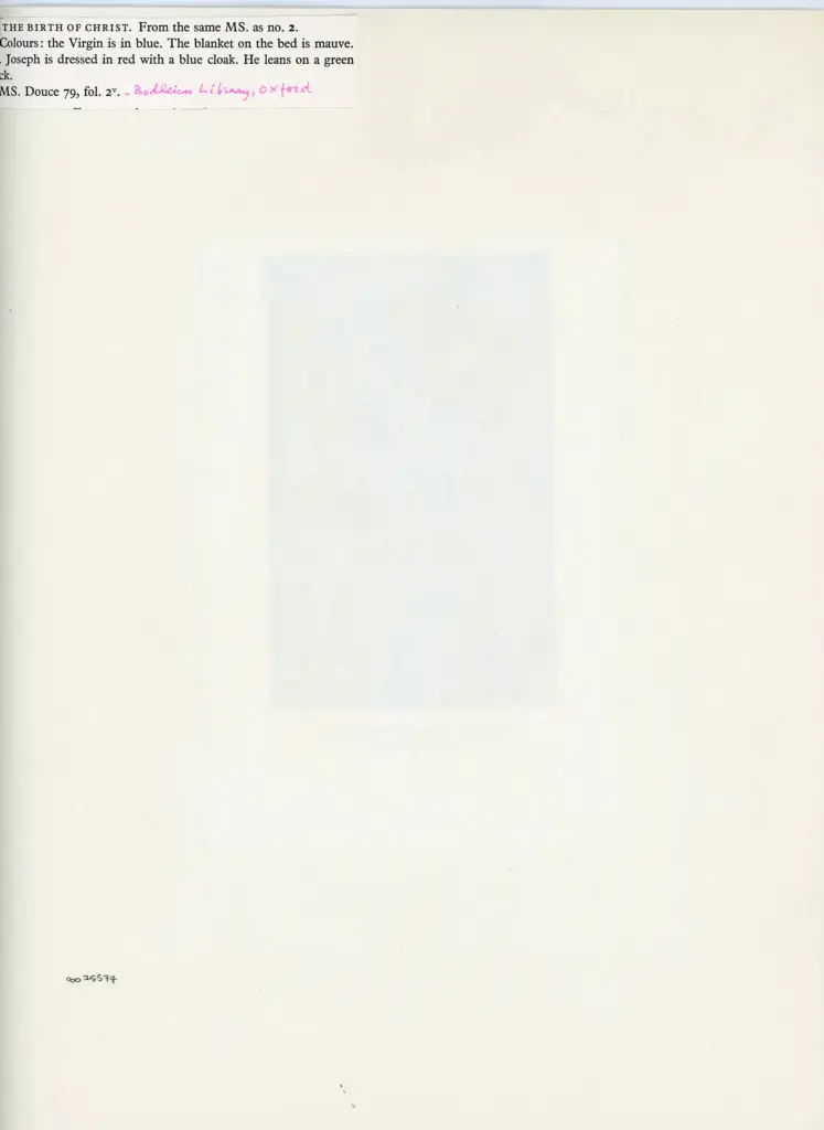 Anonimo , Anonimo - sec. XIII - Oxford, Bodleian Library, ms. Douce 79, f. 2r , retro