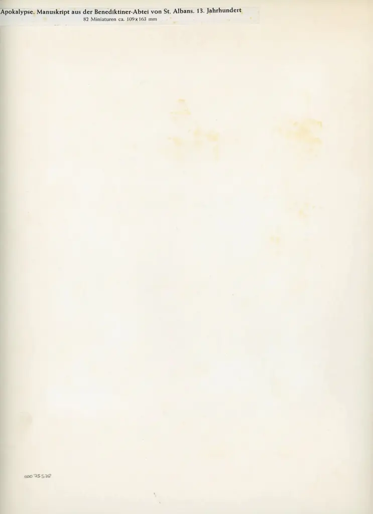 Anonimo , Apokalypse. Manuskript aus der Benediktiner-Abtei von St. Albans. 13. Jahrhundert , retro