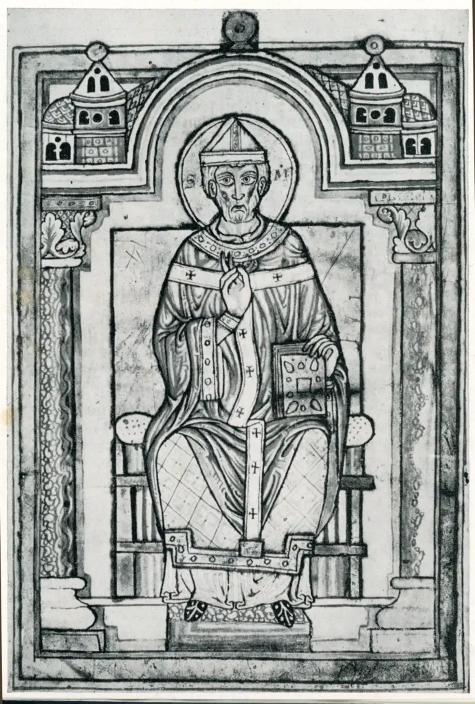 Anonimo , Martin aus der Vita des Heiligen von Severus Sulpitius. , fronte