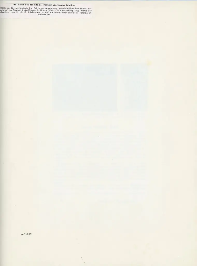 Anonimo , Martin aus der Vita des Heiligen von Severus Sulpitius. , retro