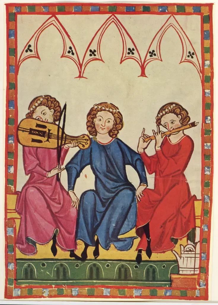 Anonimo , Codice Manesse, CXIIII. , fronte
