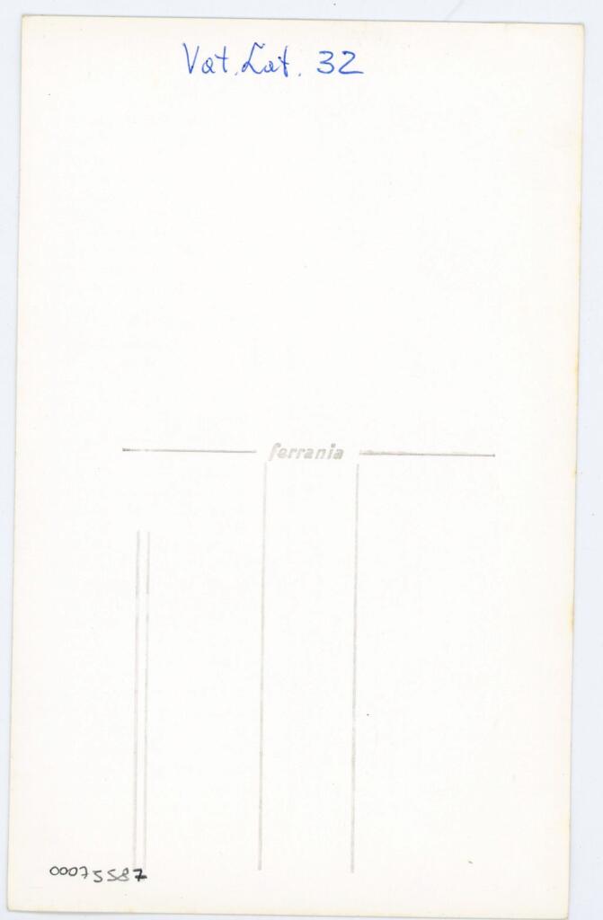 Anonimo , Vat. Lat. 32 , retro