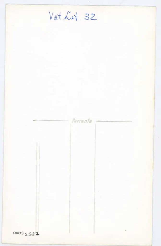 Anonimo , Vat. Lat. 32 , retro