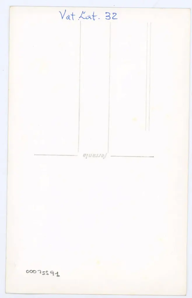 Anonimo , Vat. Lat. 32 , retro