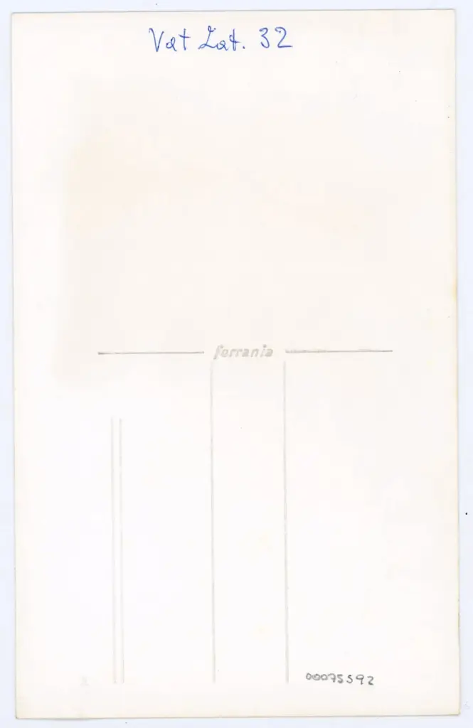 Anonimo , Vat. Lat. 32 , retro