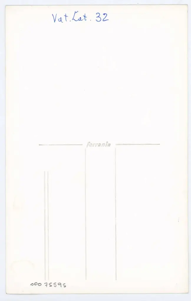 Anonimo , Vat. Lat. 32 , retro