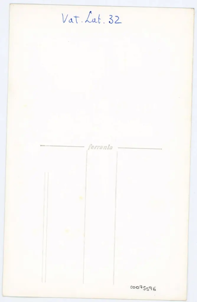 Anonimo , Vat. Lat. 32 , retro